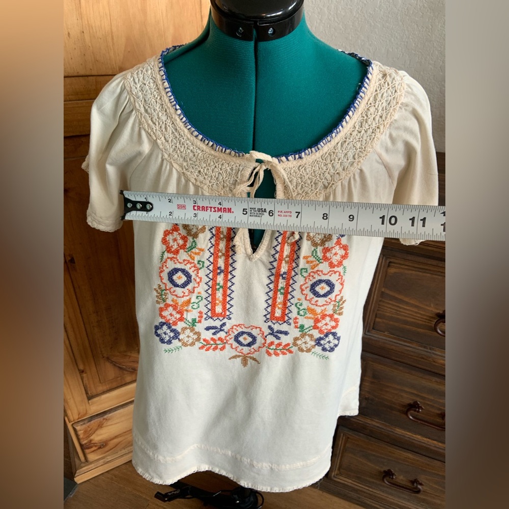 Lucky Brand embroidered top